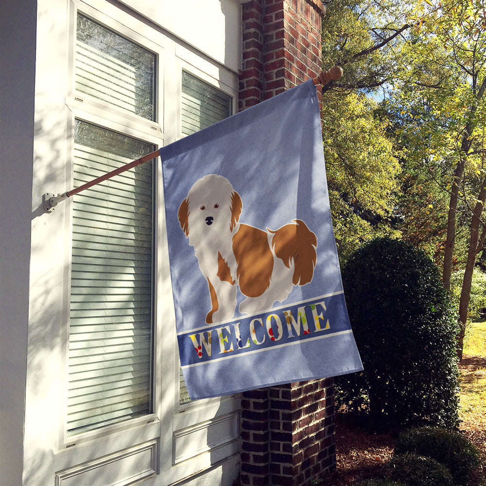 Havanese Welcome Flag Canvas House Size CK3650CHF  the-store.com.