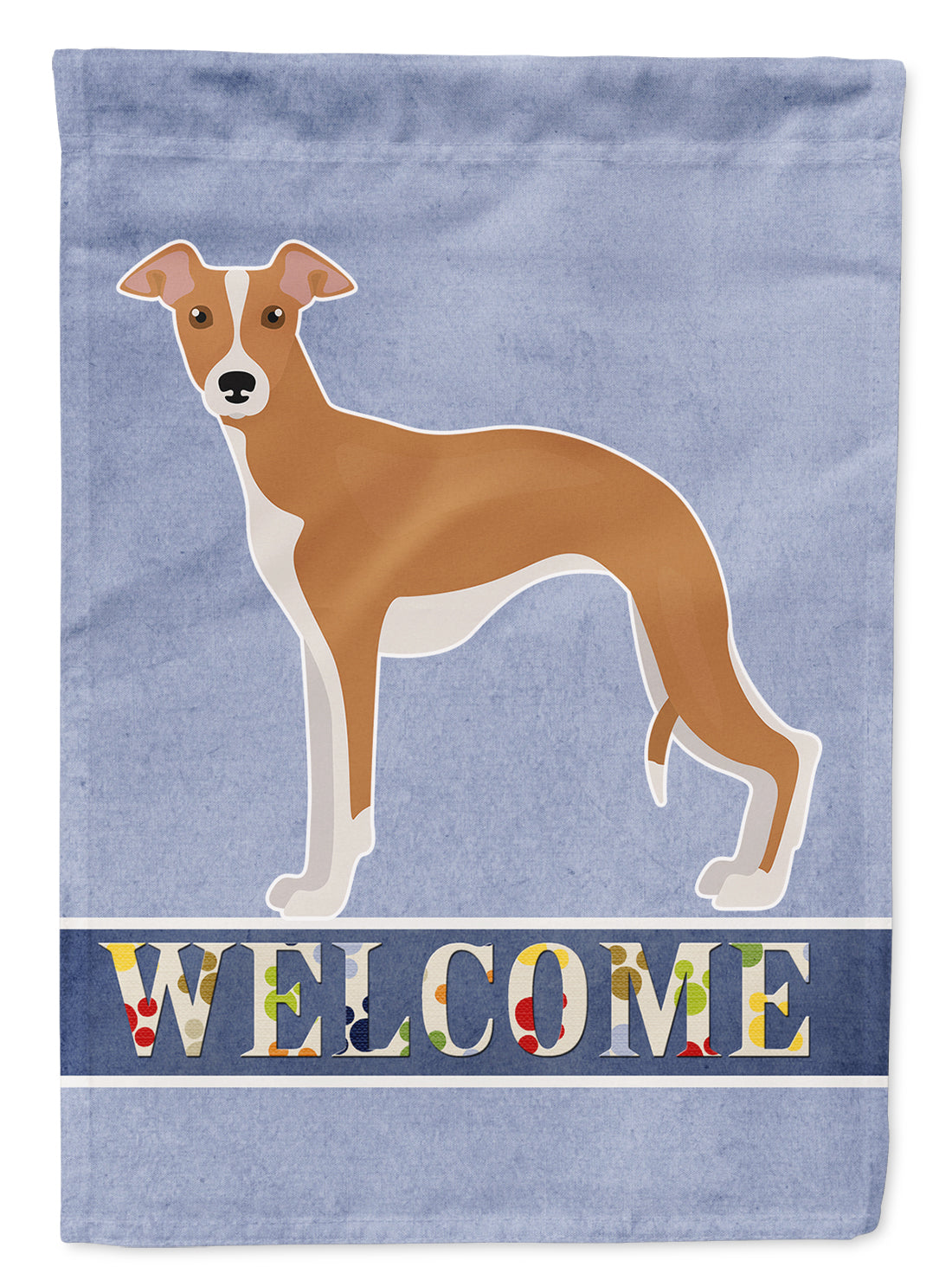Italian Greyhound Welcome Flag Canvas House Size CK3652CHF  the-store.com.