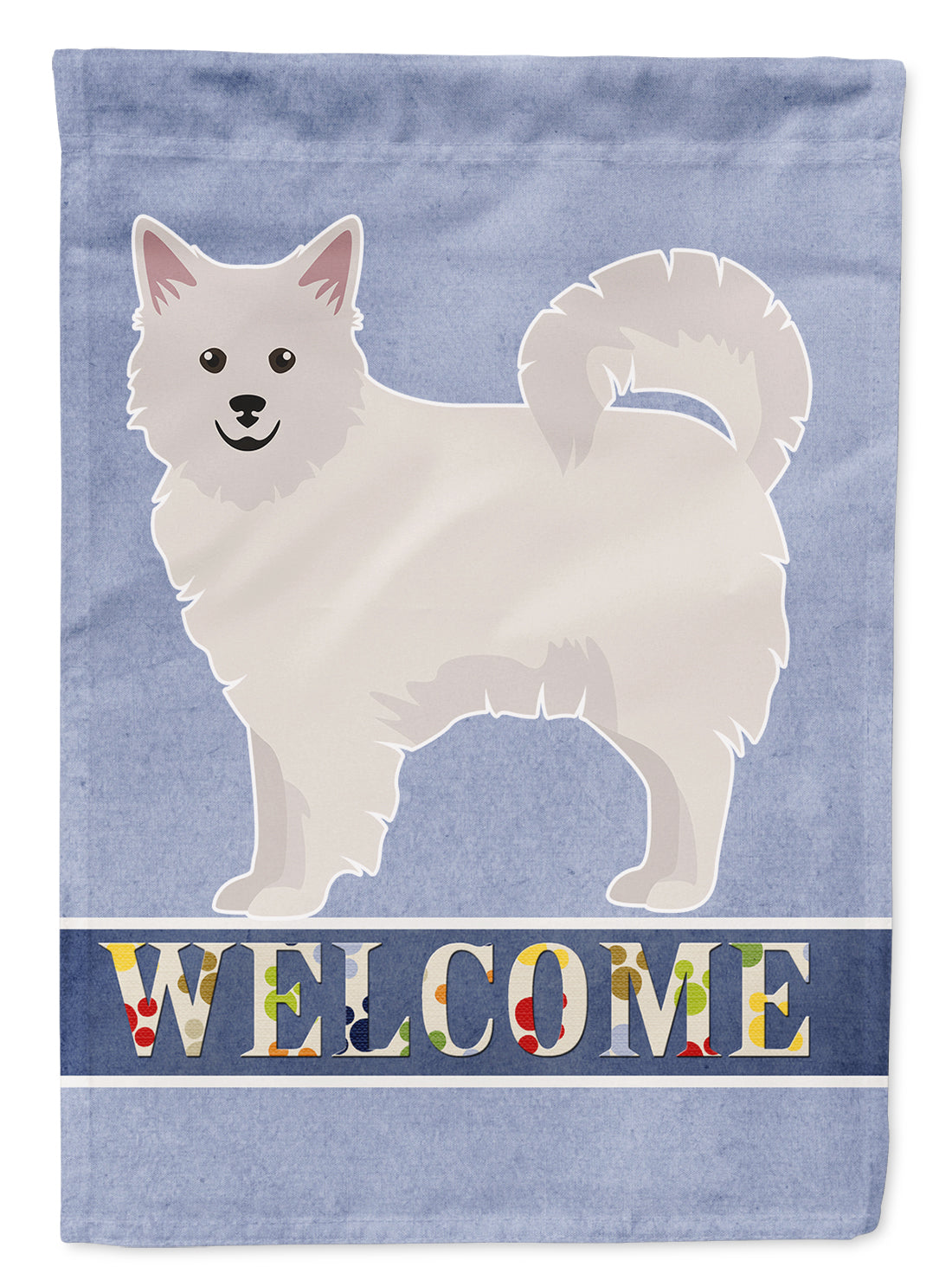 Italian Spitz Welcome Flag Canvas House Size CK3653CHF  the-store.com.