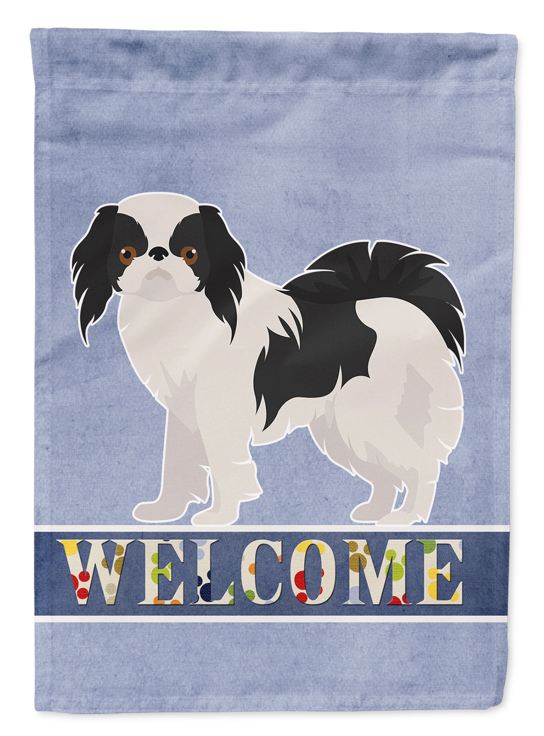 Japanese Chin Welcome Flag Canvas House Size CK3654CHF
