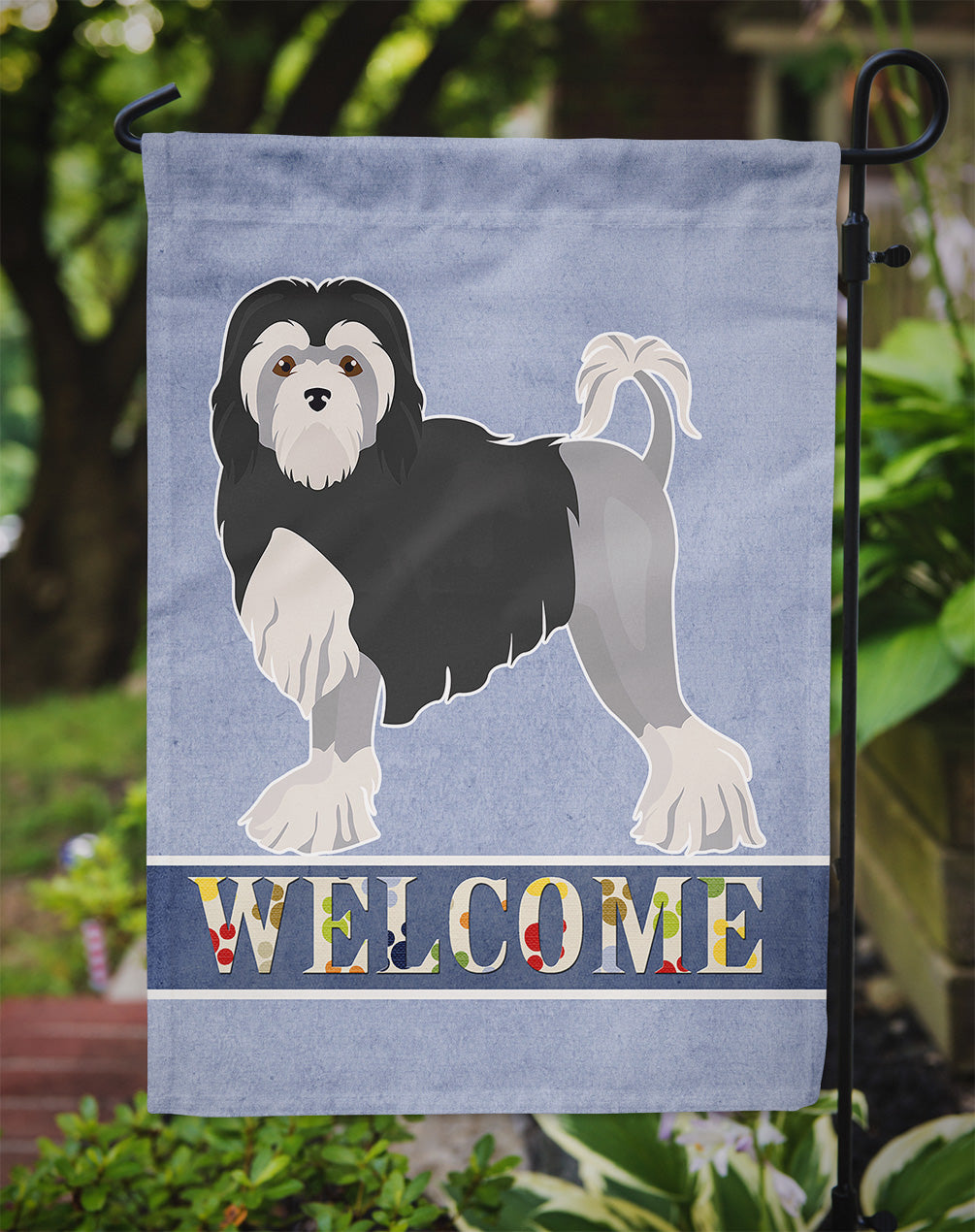 L?wchen or Little Lion Dog Welcome Flag Garden Size CK3662GF  the-store.com.