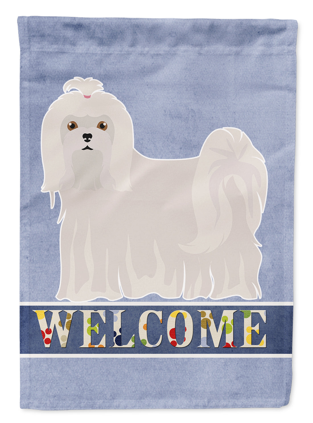 Maltese Welcome Flag Canvas House Size CK3663CHF  the-store.com.