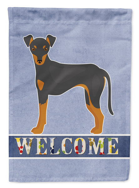 Manchester Terrier Welcome Flag Garden Size CK3664GF