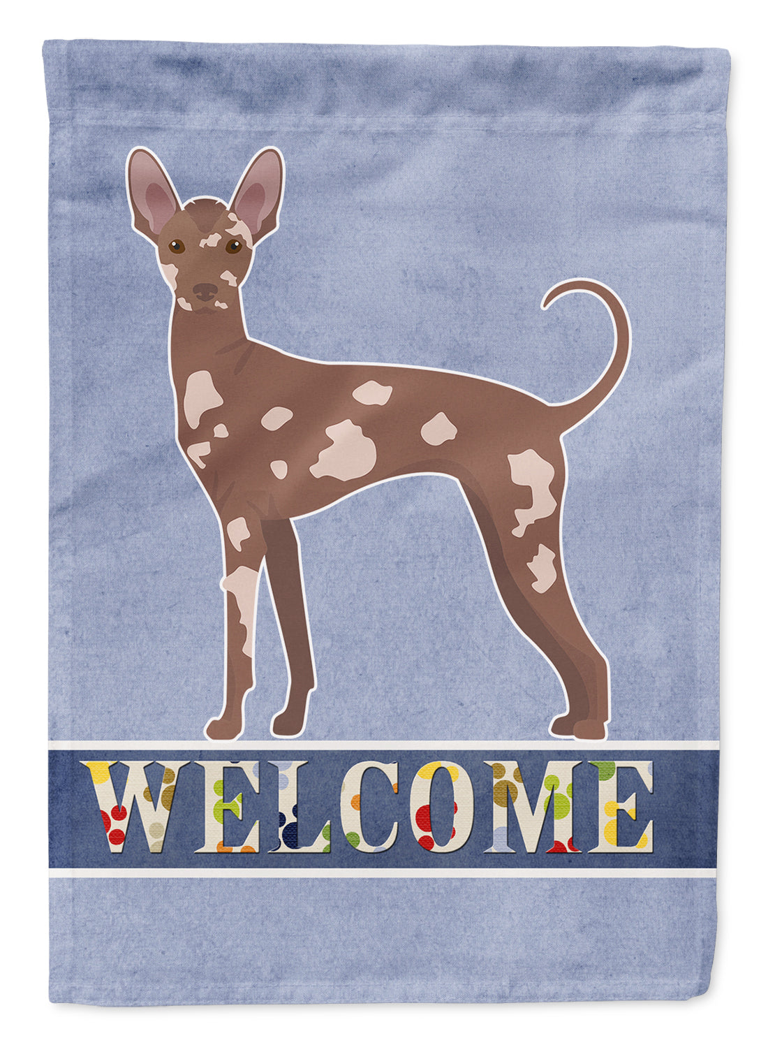 Mexican Hairless Dog Welcome Flag Canvas House Size CK3665CHF  the-store.com.