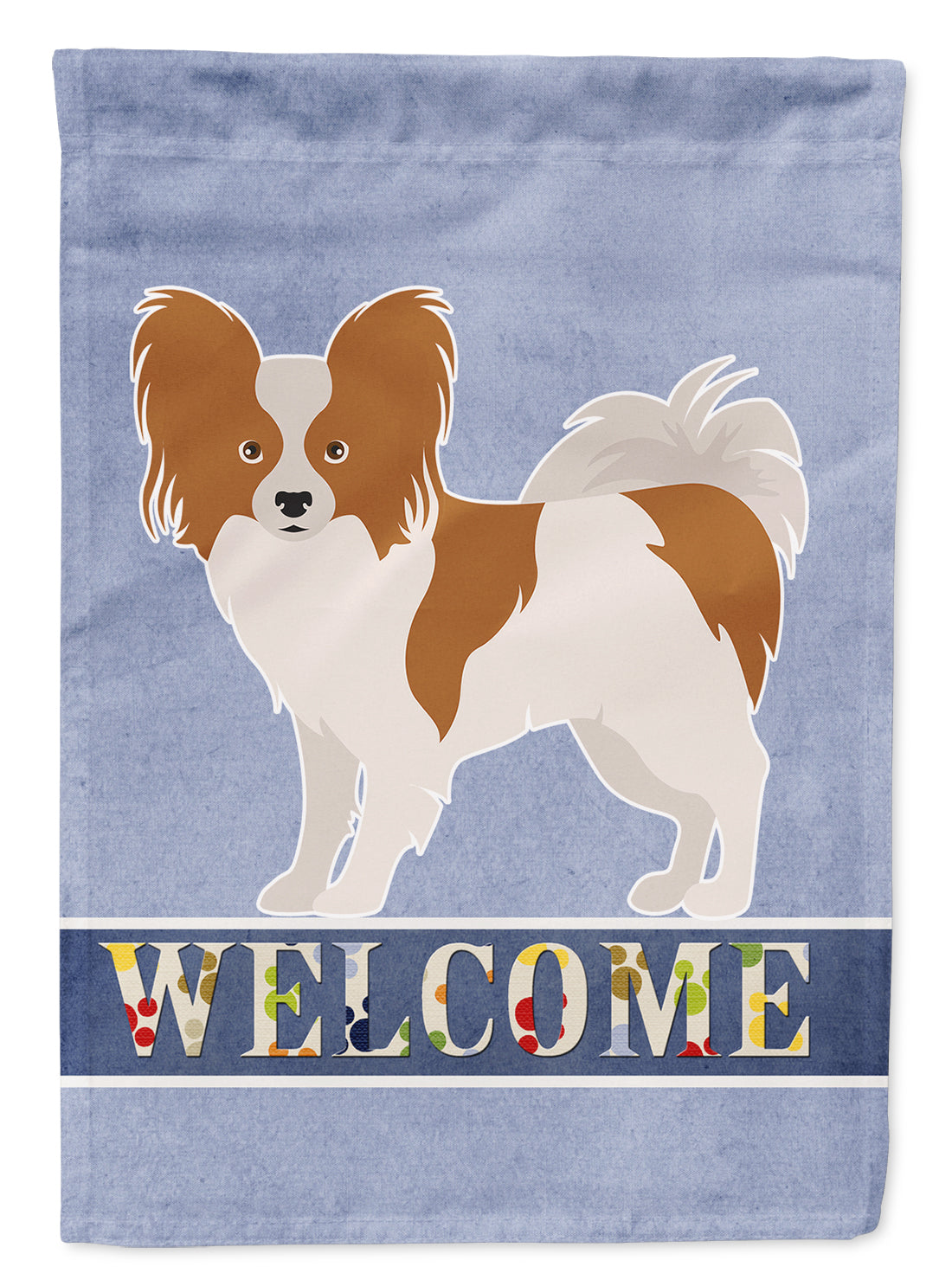 Papillon Welcome Flag Canvas House Size CK3668CHF