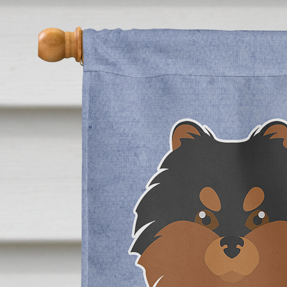 Pomeranian Welcome Flag Canvas House Size CK3669CHF