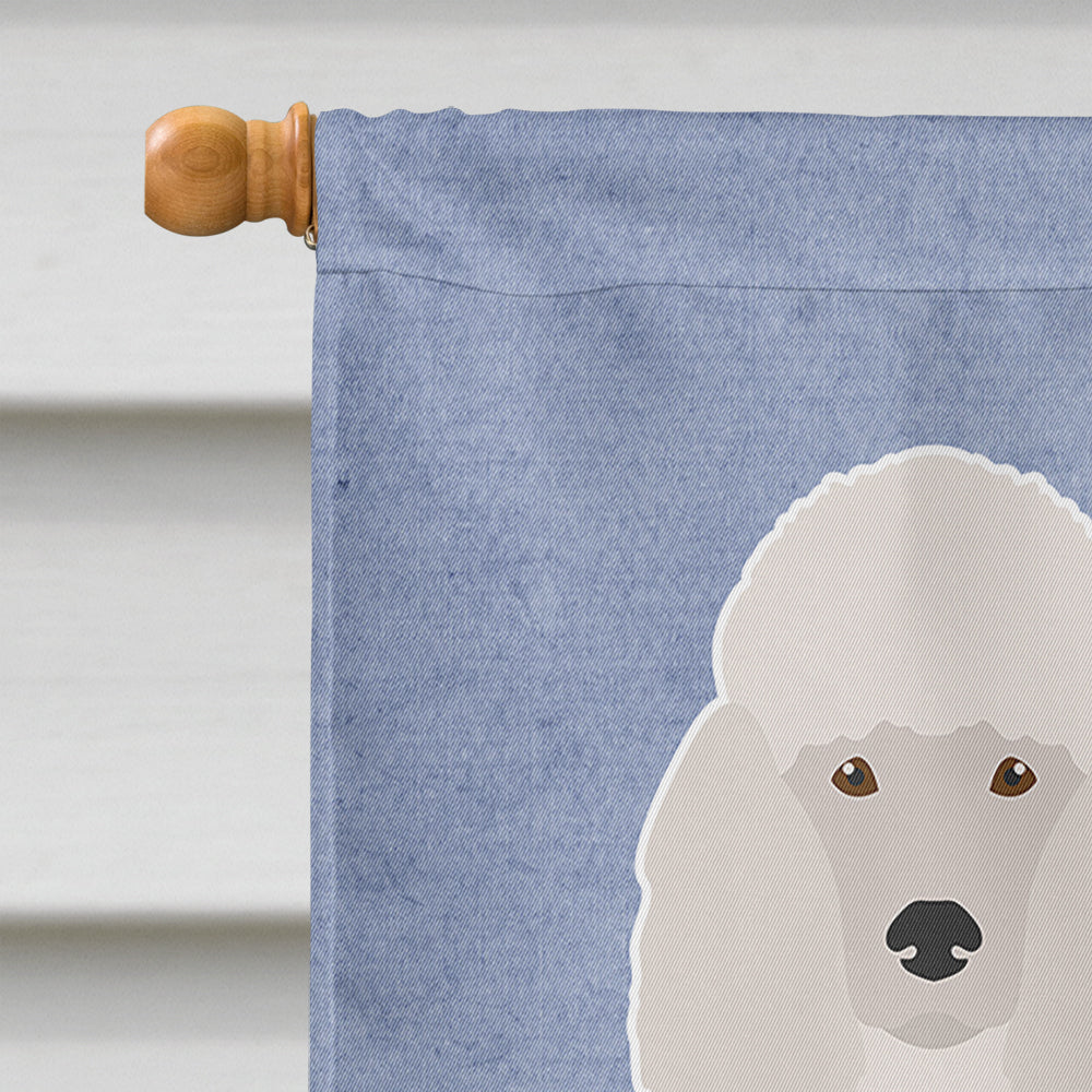 Miniature Poodle Welcome Flag Canvas House Size CK3670CHF  the-store.com.