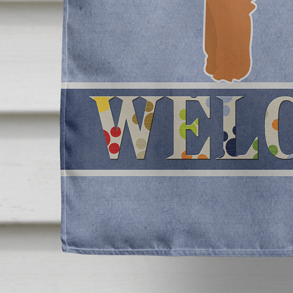 Toy Poodle Welcome Flag Canvas House Size CK3671CHF  the-store.com.