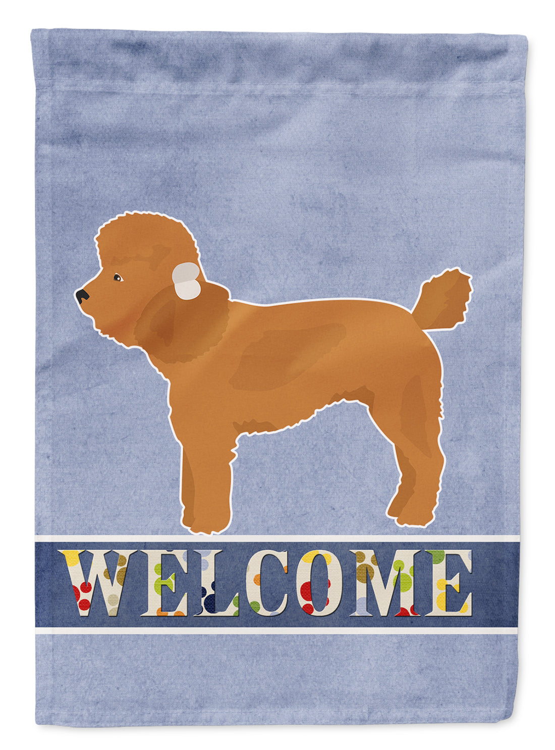 Toy Poodle Welcome Flag Garden Size CK3671GF  the-store.com.