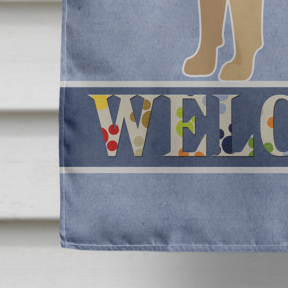 Pug Welcome Flag Canvas House Size CK3673CHF