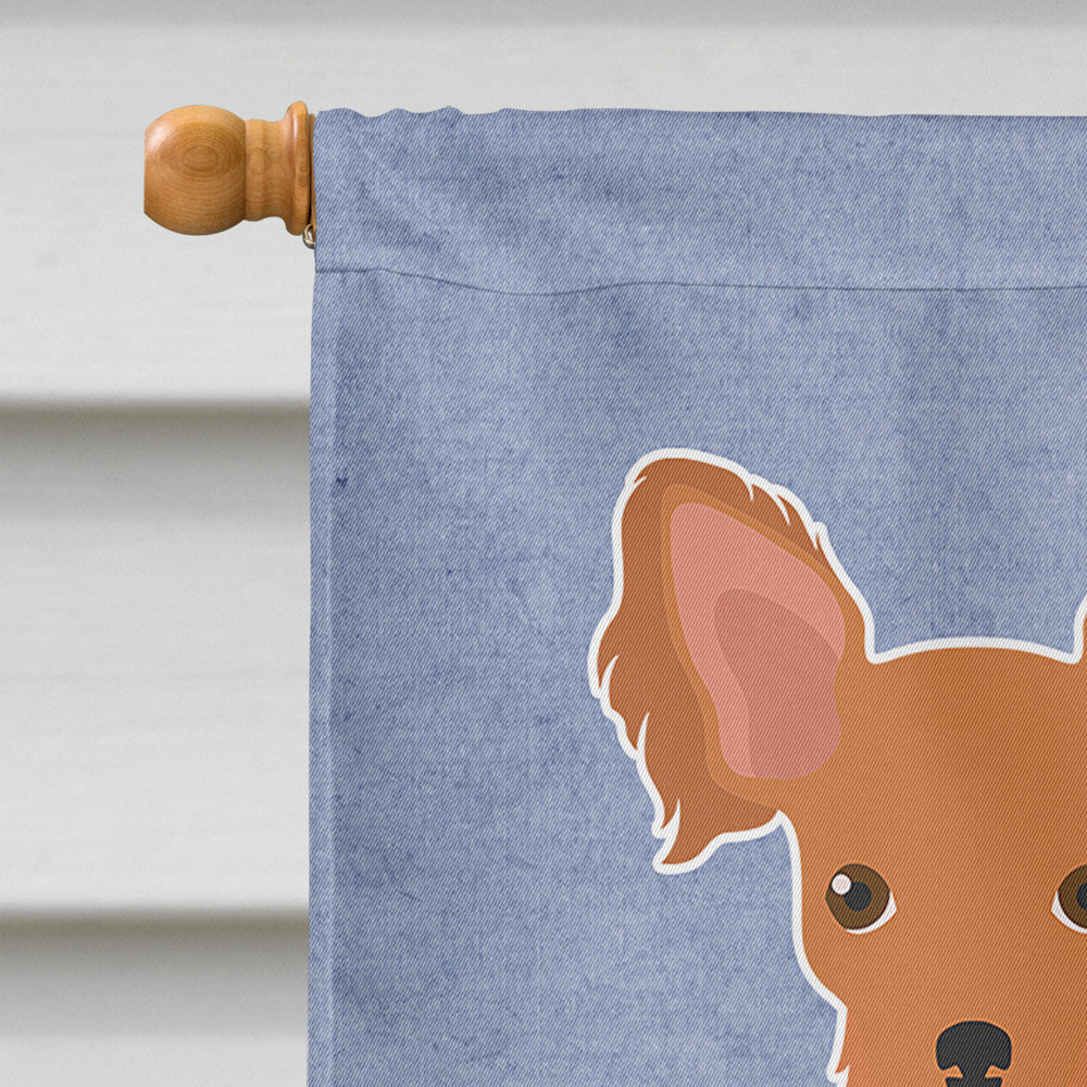 Russkiy Toy or Russian Toy Terrier Welcome Flag Canvas House Size CK3676CHF