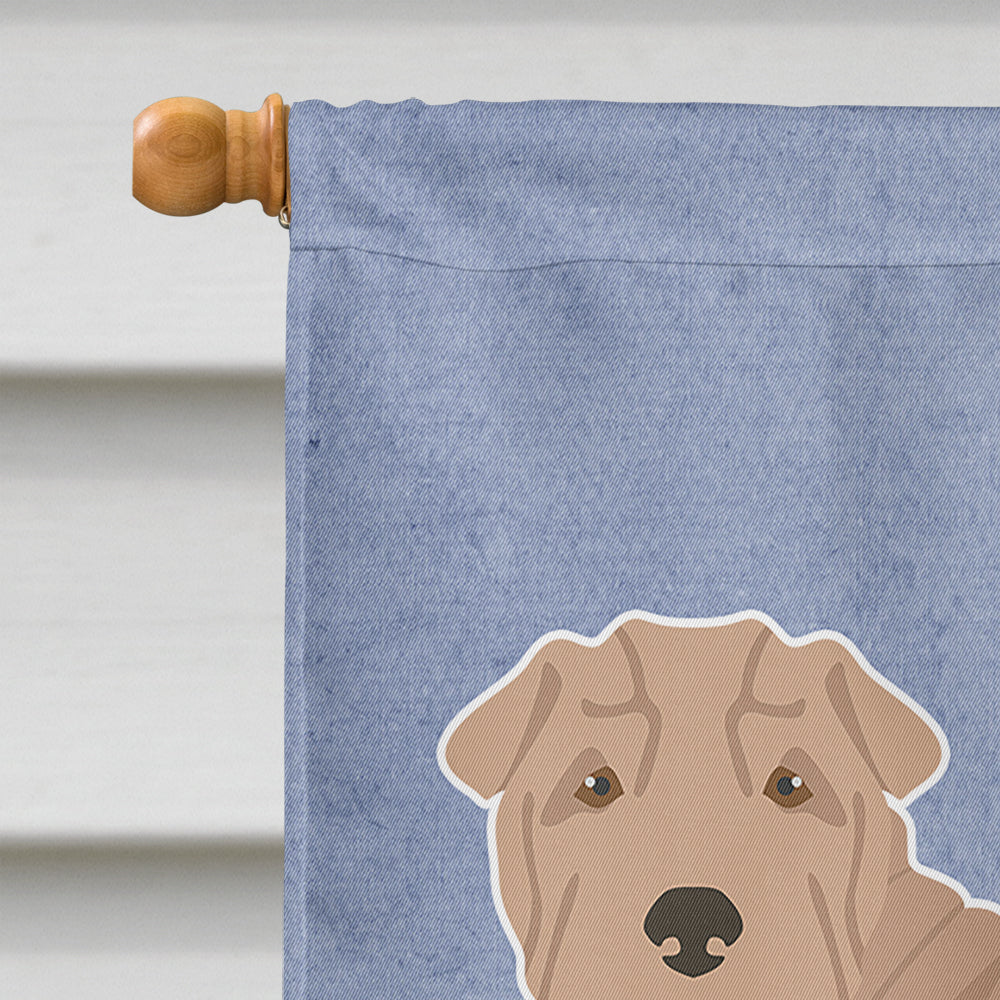 Shar Pei Welcome Flag Canvas House Size CK3677CHF  the-store.com.