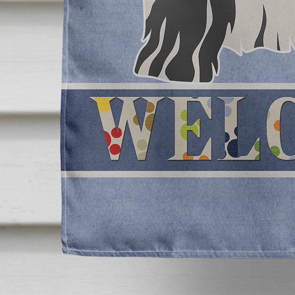 Tibetan Terrier Welcome Flag Canvas House Size CK3681CHF  the-store.com.