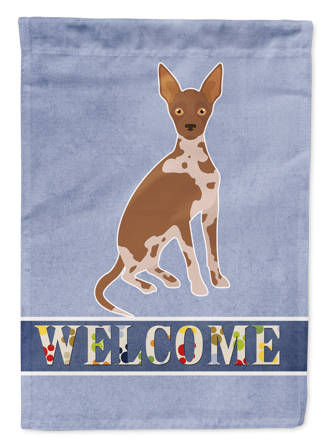 Tan Abyssinian or African Hairless Dog Welcome Flag Canvas House Size CK3683CHF