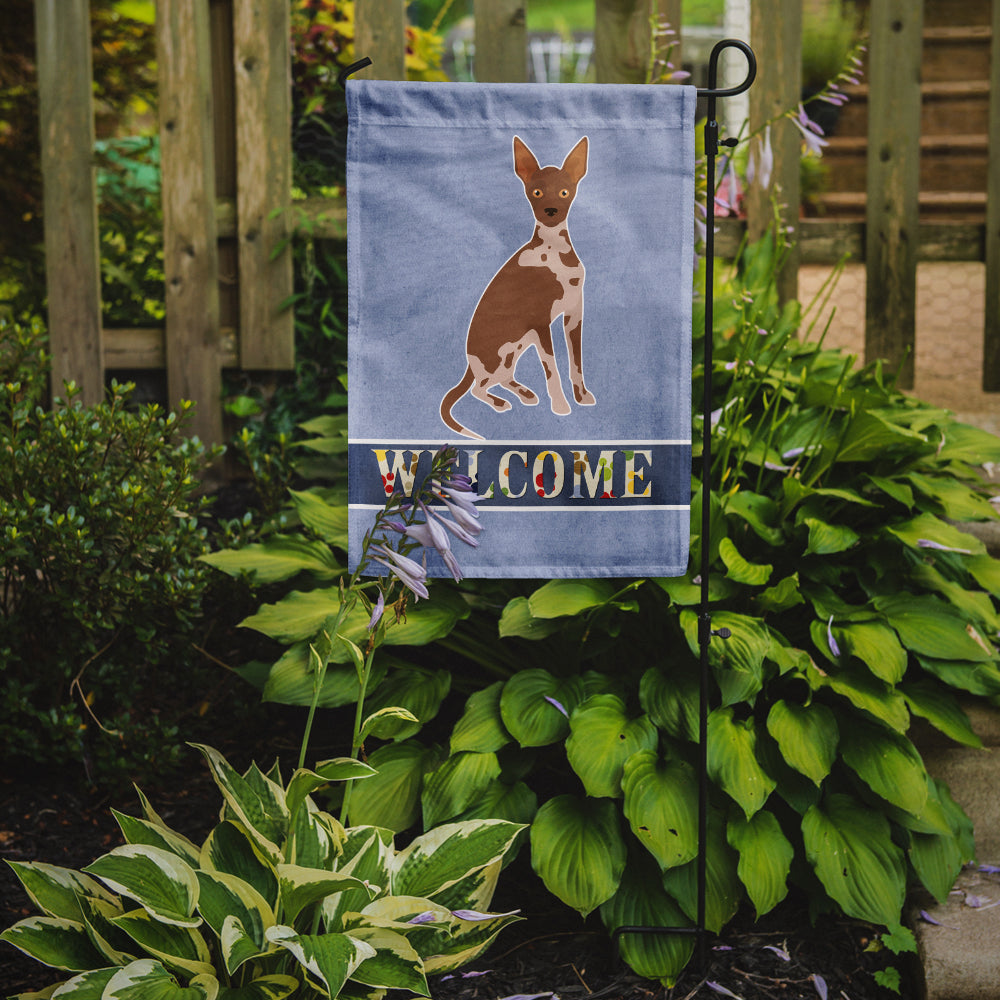 Tan Abyssinian or African Hairless Dog Welcome Flag Garden Size CK3683GF