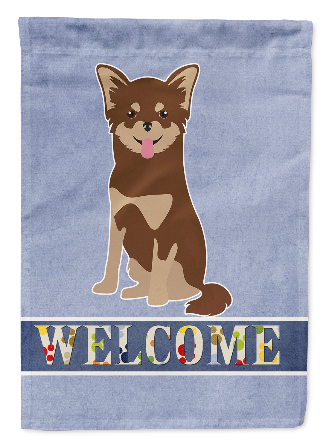 Chihuahua Welcome Flag Canvas House Size CK3688CHF