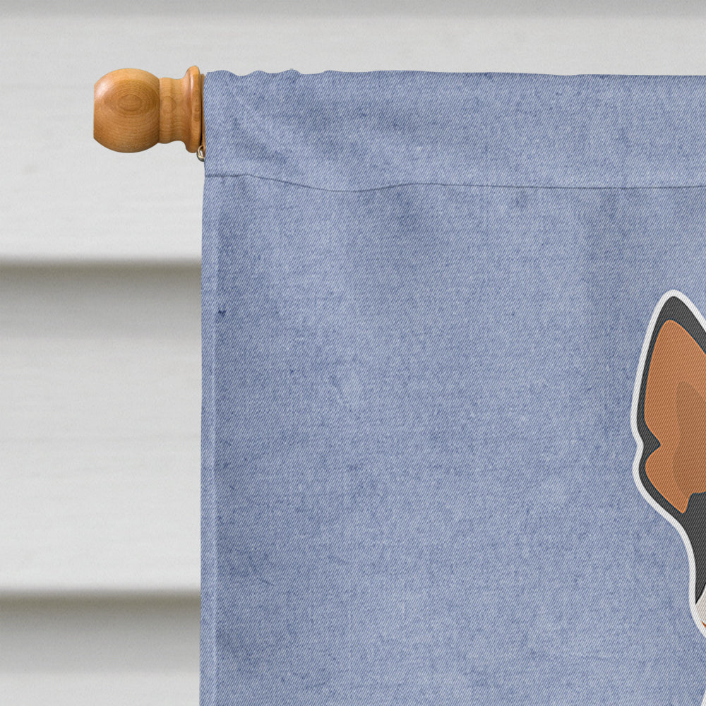 Miniature Fox Terrier #2 Welcome Flag Canvas House Size CK3694CHF  the-store.com.