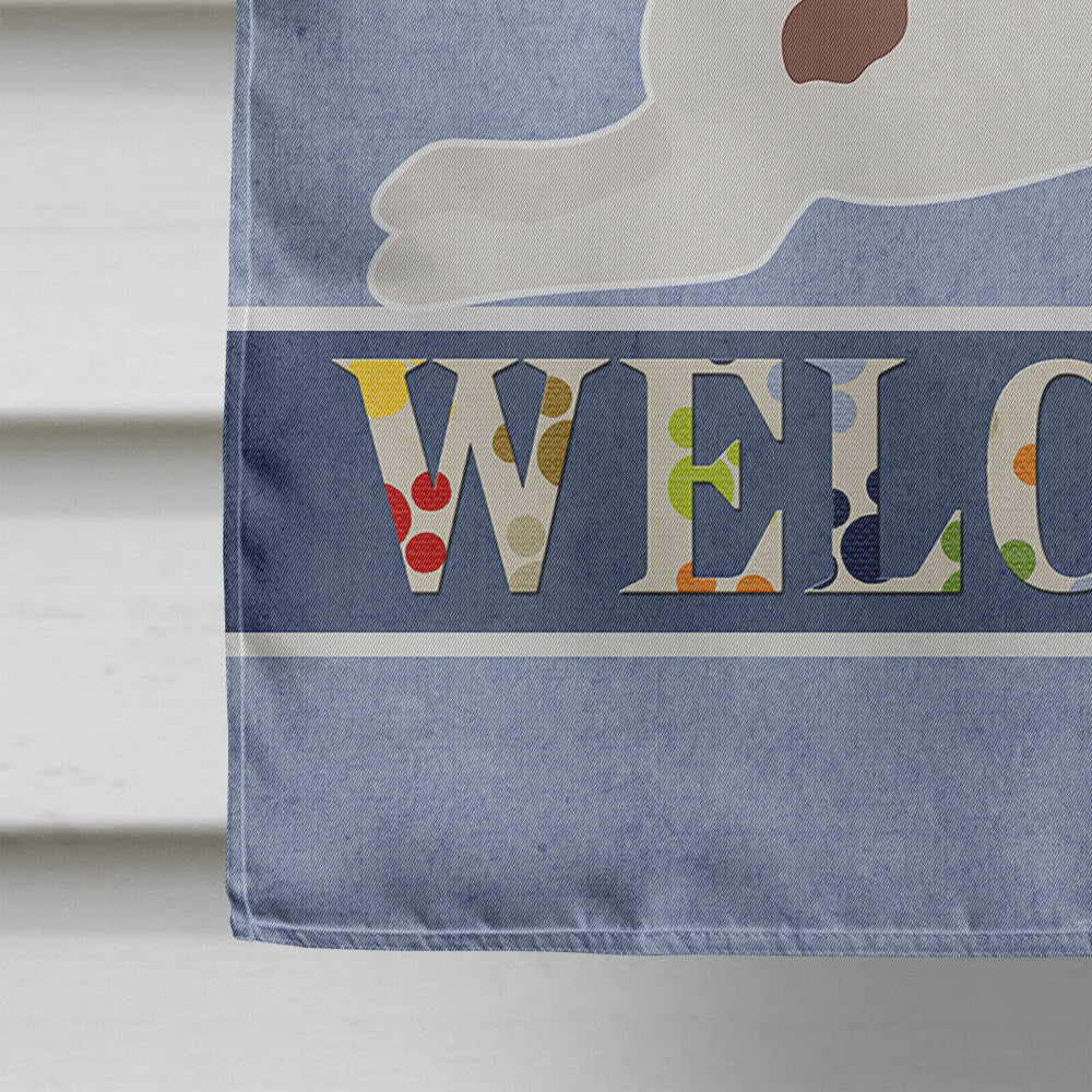 Toy Fox Terrier Welcome Flag Canvas House Size CK3703CHF  the-store.com.