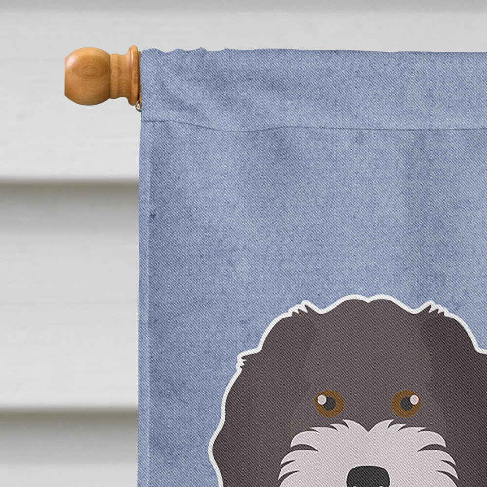 Aussiedoodle #1 Welcome Flag Canvas House Size CK3706CHF  the-store.com.