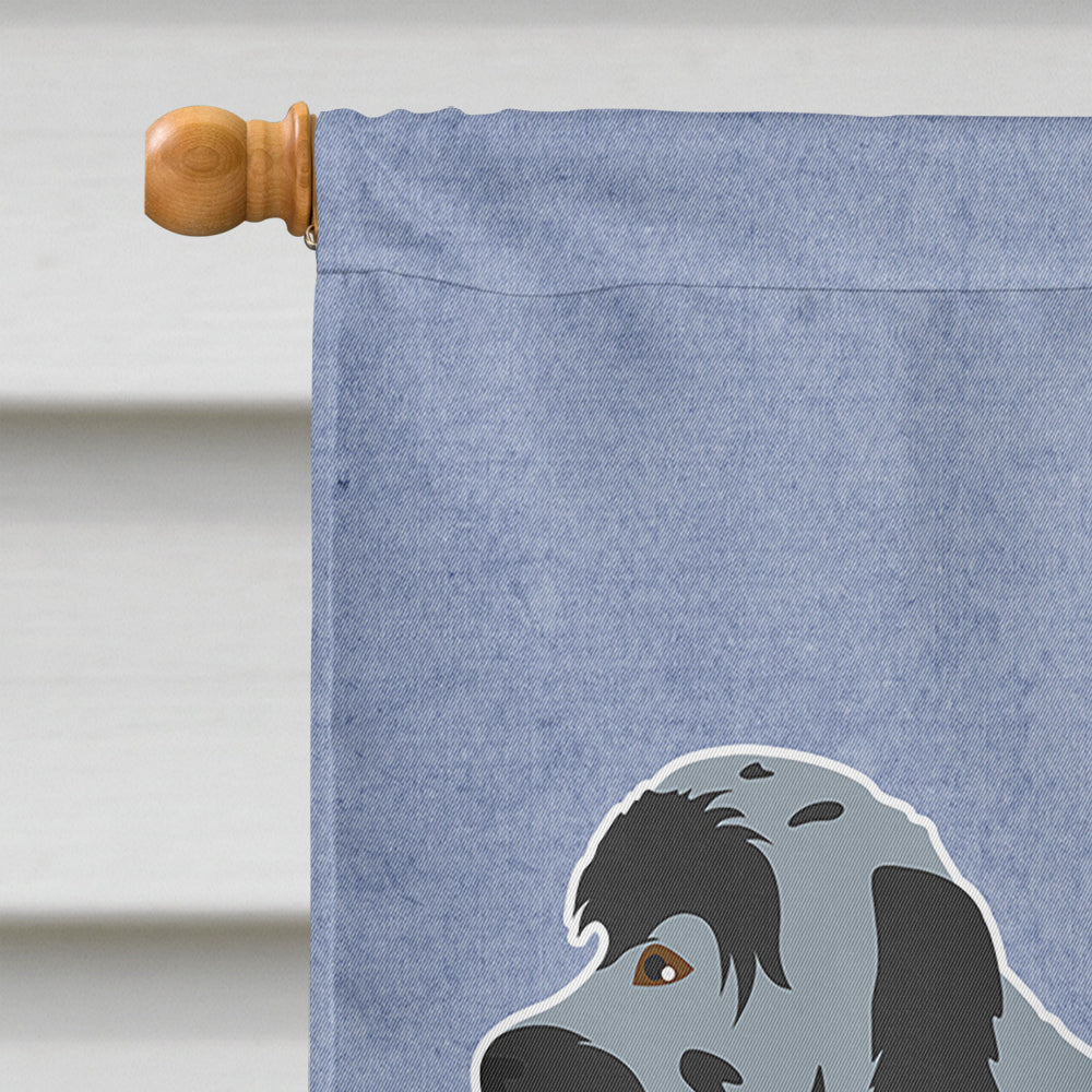 Aussiedoodle #2 Welcome Flag Canvas House Size CK3707CHF  the-store.com.