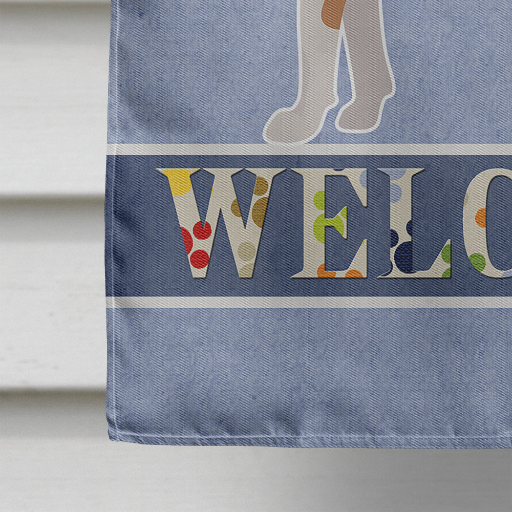 Beaglier #2 Welcome Flag Canvas House Size CK3709CHF