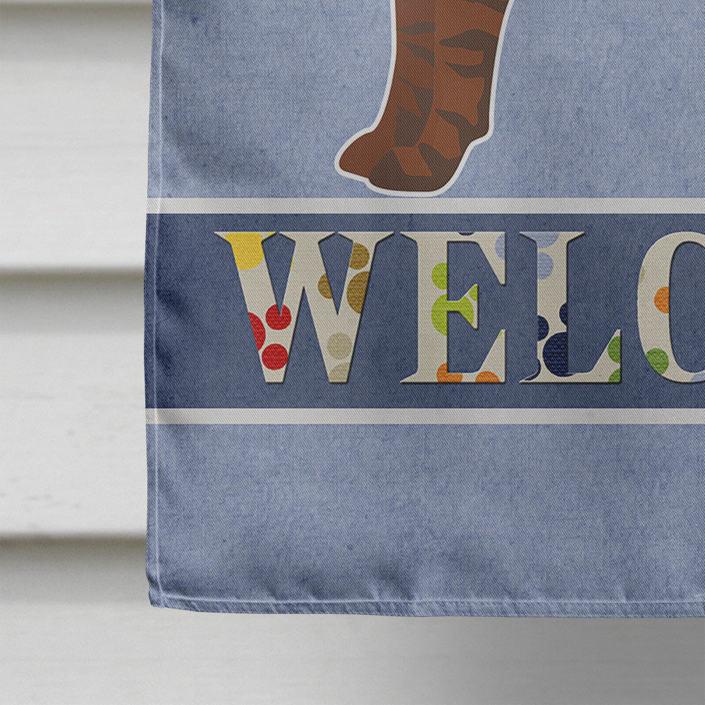 Bullboxer Welcome Flag Canvas House Size CK3715CHF