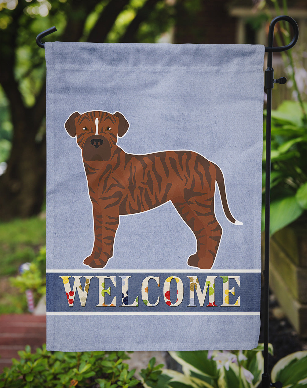 Bullboxer Welcome Flag Garden Size CK3715GF  the-store.com.