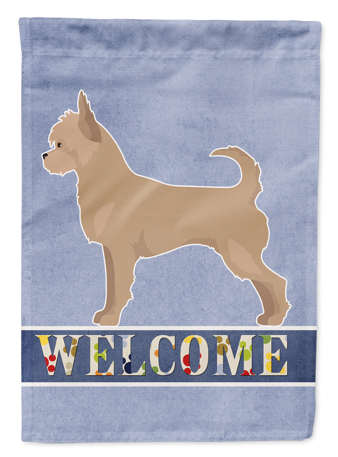 Tan Chorkie Welcome Flag Canvas House Size CK3724CHF  the-store.com.