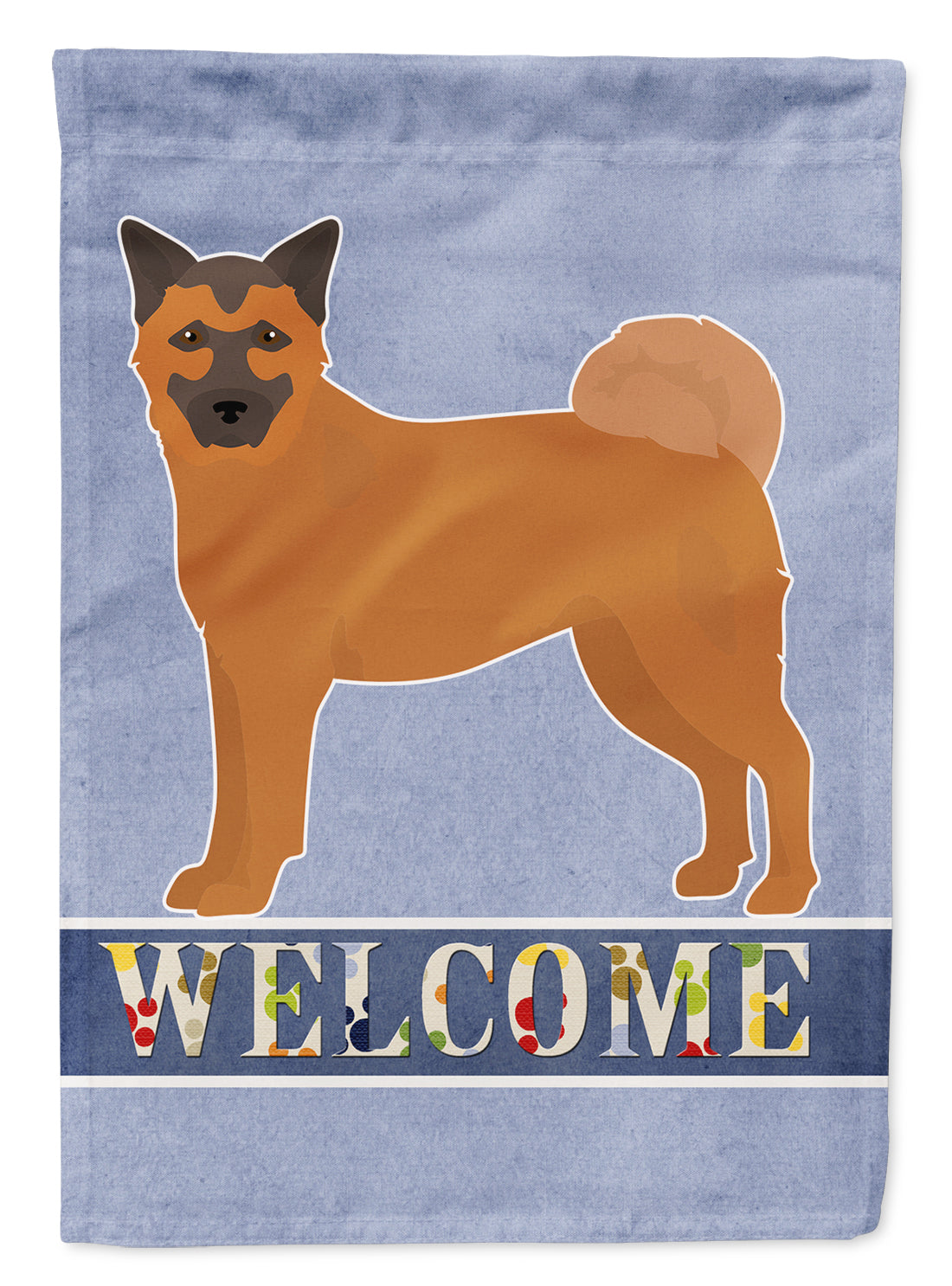 Chow Shepherd Welcome Flag Canvas House Size CK3725CHF