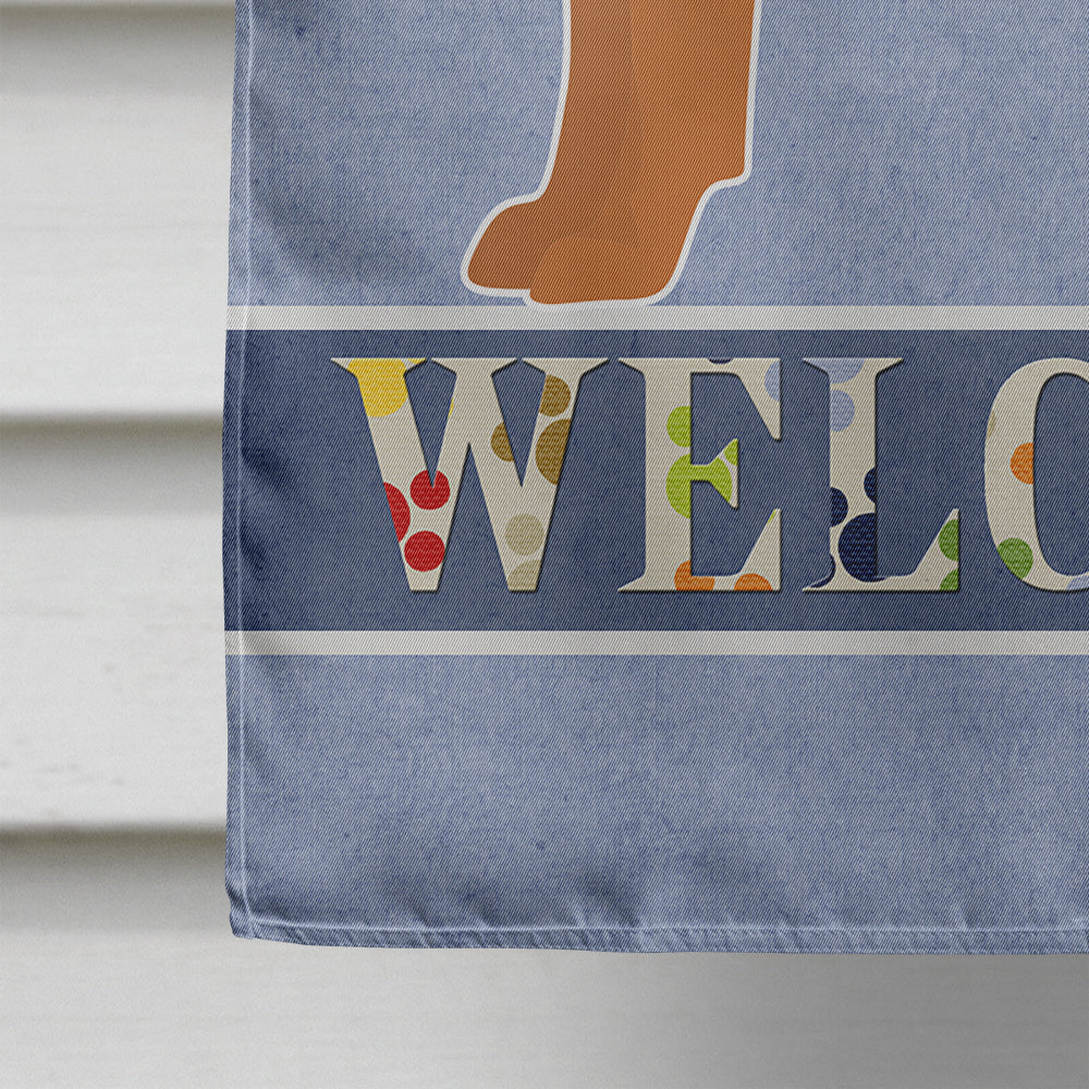 Chow Shepherd Welcome Flag Canvas House Size CK3725CHF  the-store.com.