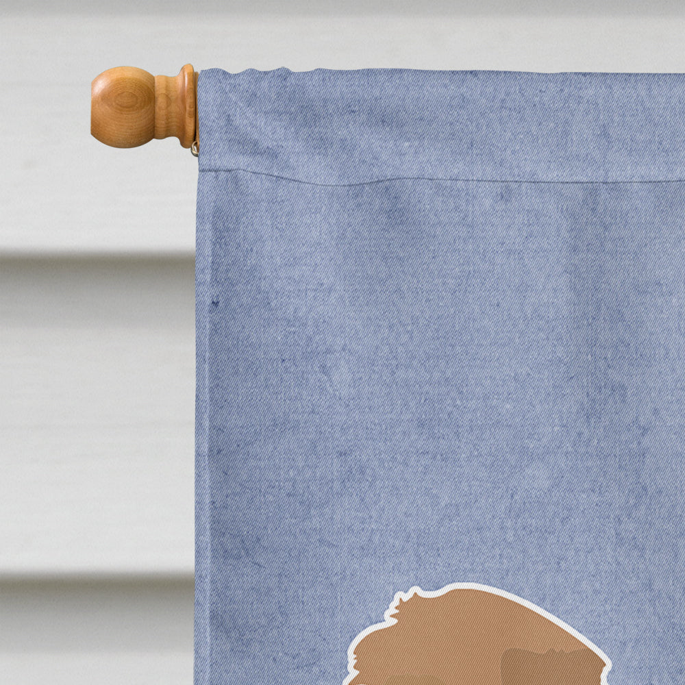 Tan Cockapoo Welcome Flag Canvas House Size CK3728CHF  the-store.com.