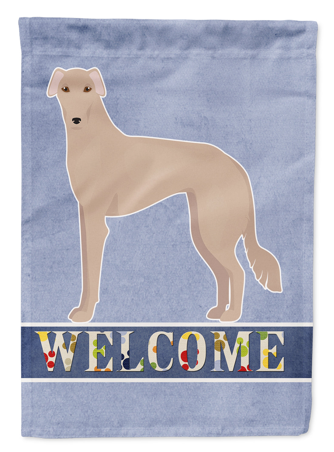 Tan Longdog Welcome Flag Canvas House Size CK3754CHF  the-store.com.