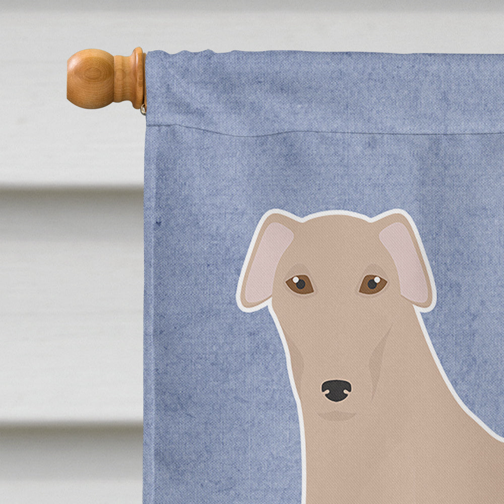 Tan Longdog Welcome Flag Canvas House Size CK3754CHF  the-store.com.