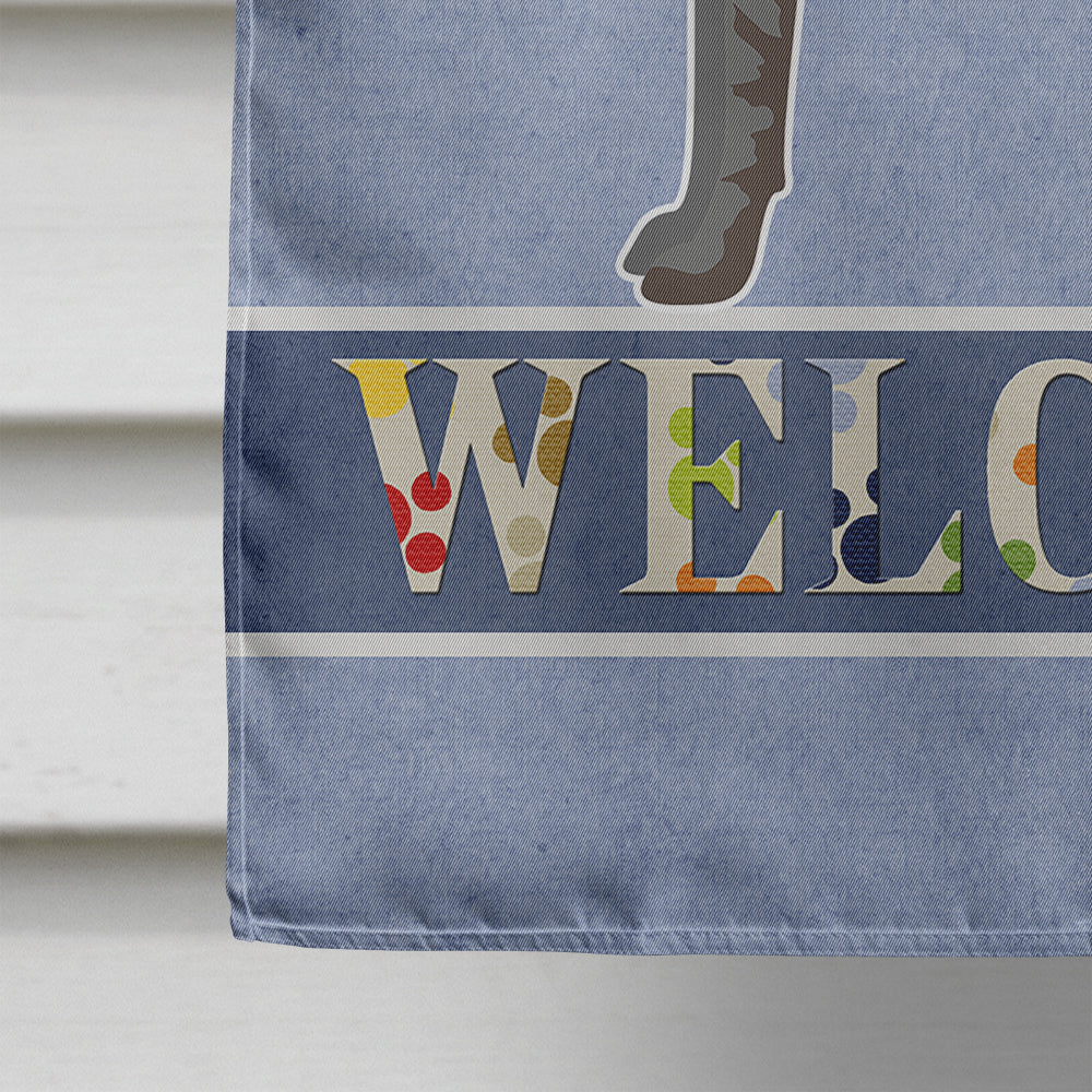 Longdog Welcome Flag Canvas House Size CK3755CHF  the-store.com.