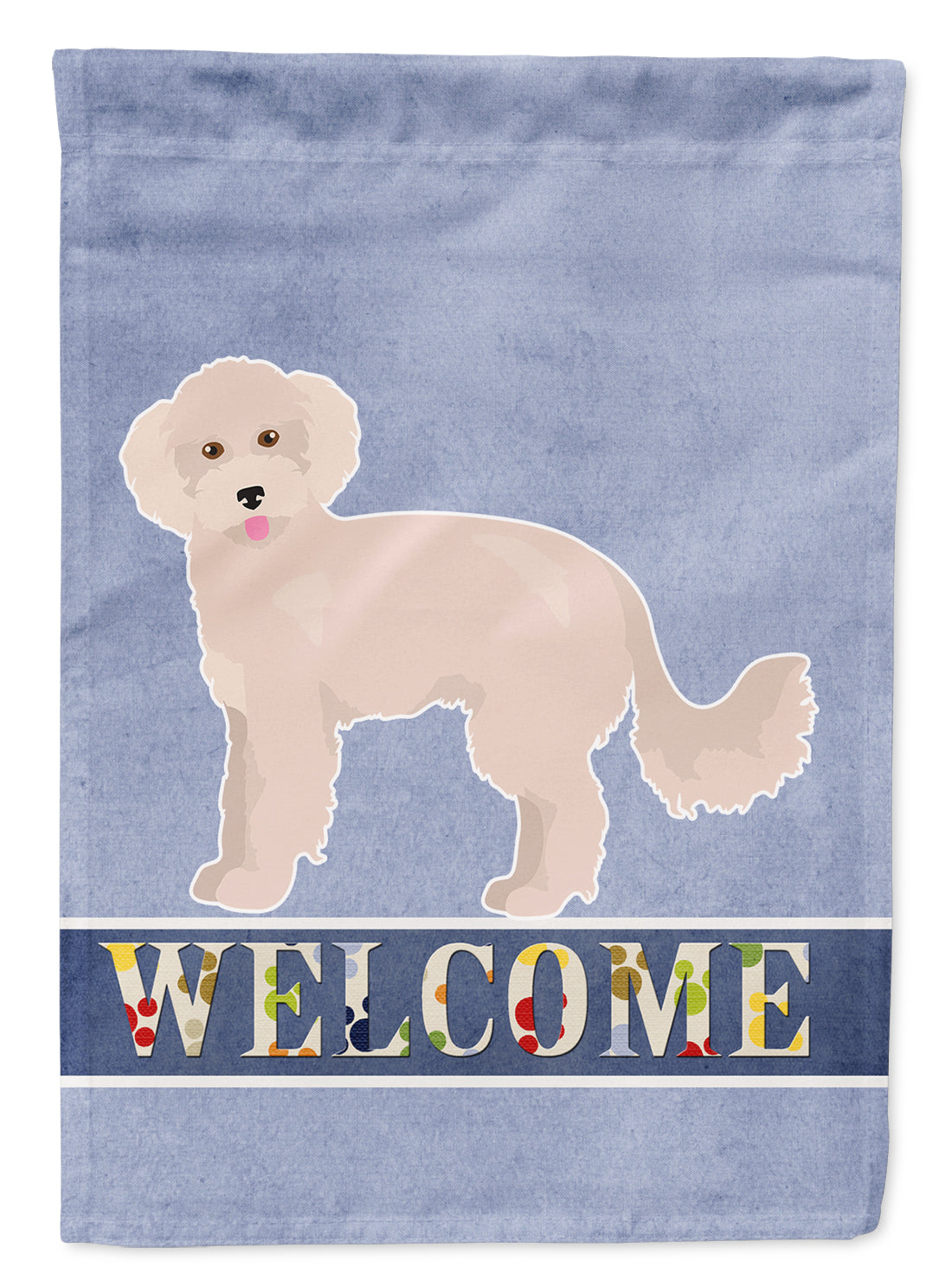 Maltipoo Welcome Flag Canvas House Size CK3760CHF  the-store.com.