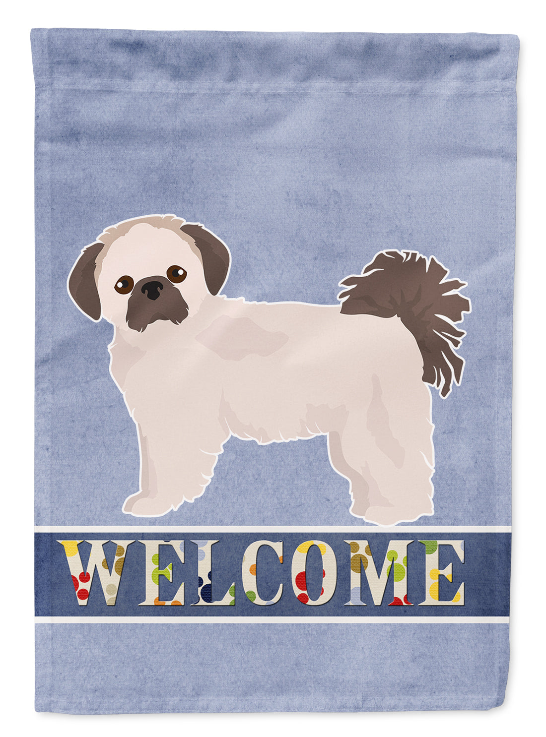 Pekeapoo Welcome Flag Canvas House Size CK3763CHF