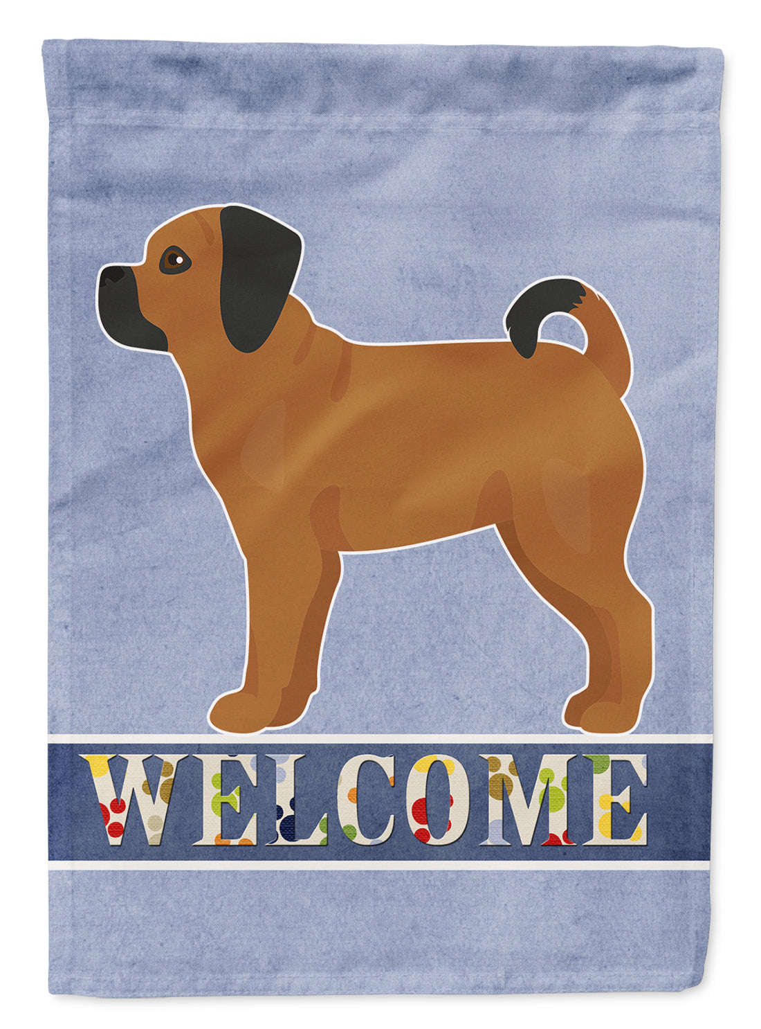 Puggle Welcome Flag Canvas House Size CK3769CHF  the-store.com.