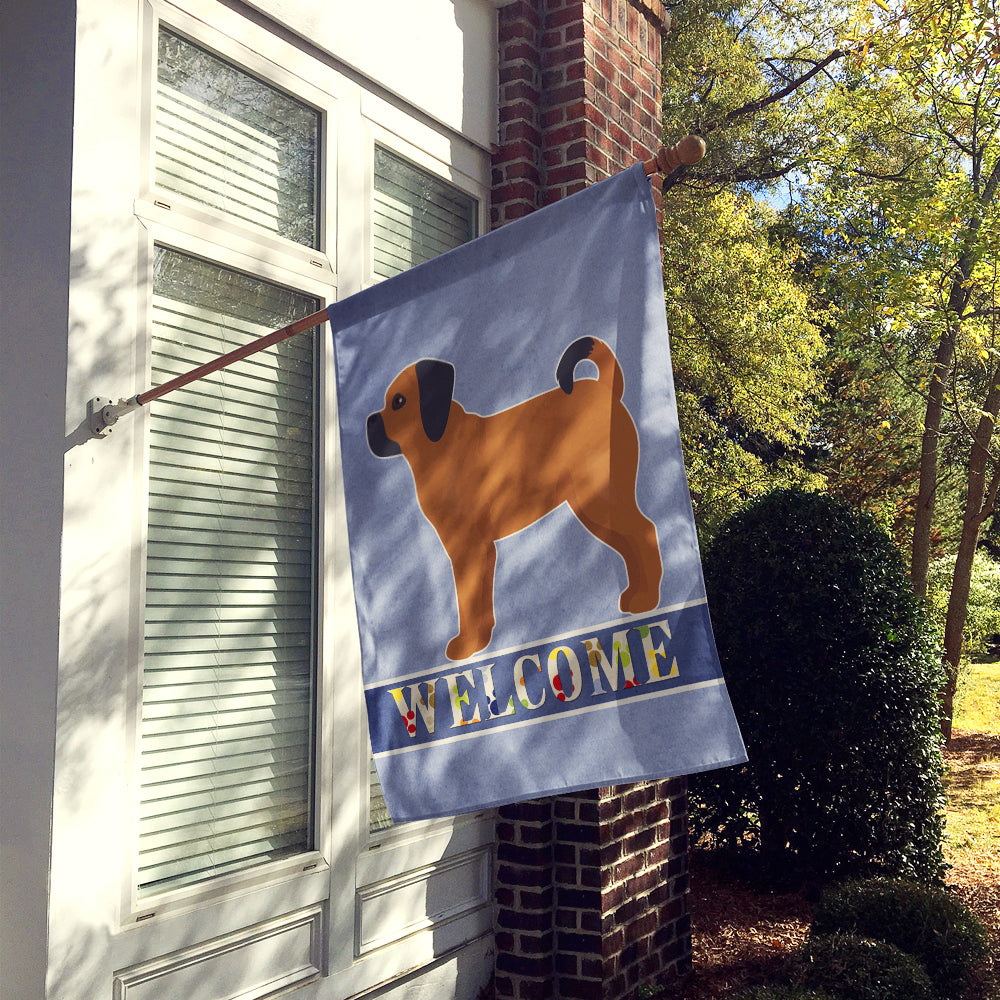 Puggle Welcome Flag Canvas House Size CK3769CHF