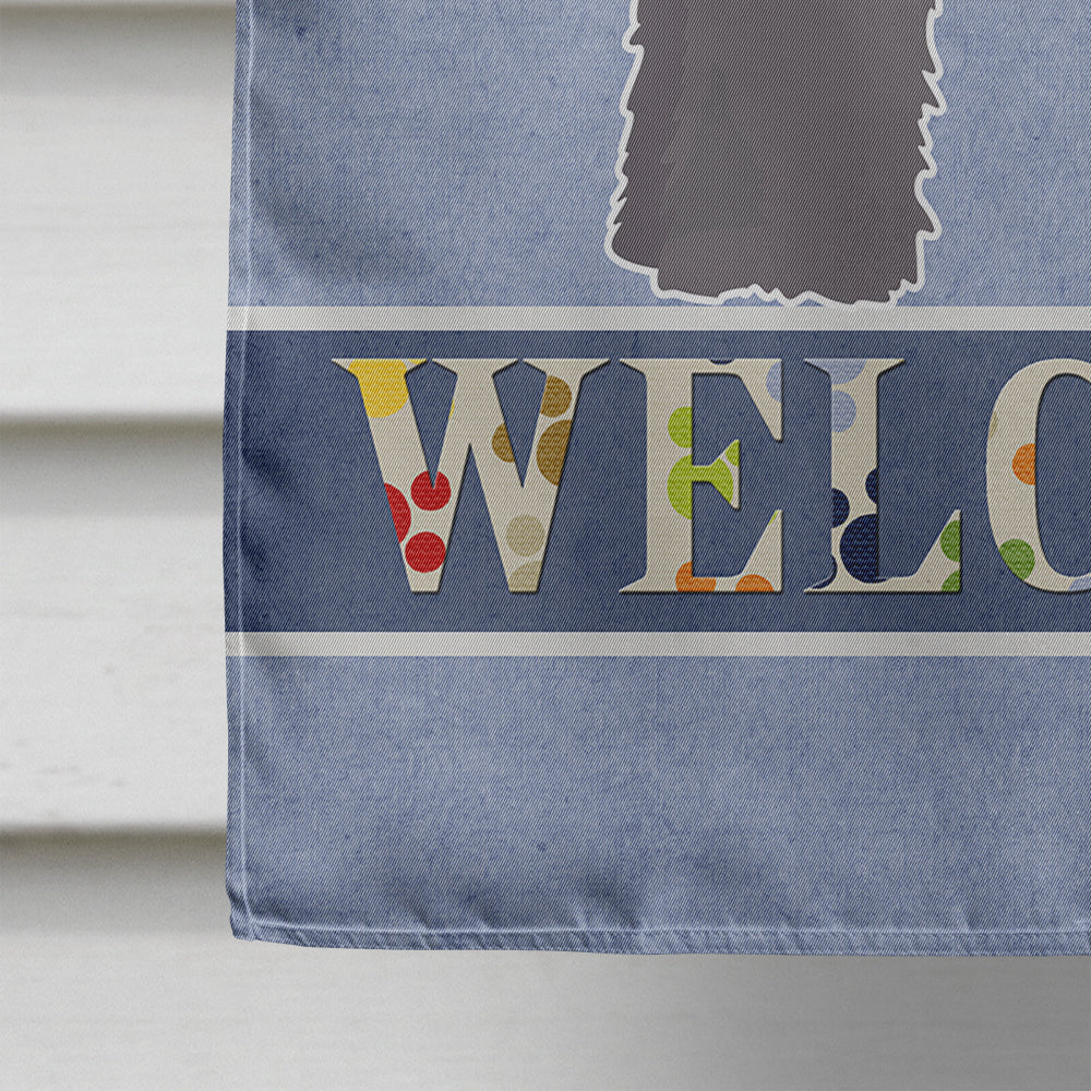 Grey Schnoodle Welcome Flag Canvas House Size CK3771CHF