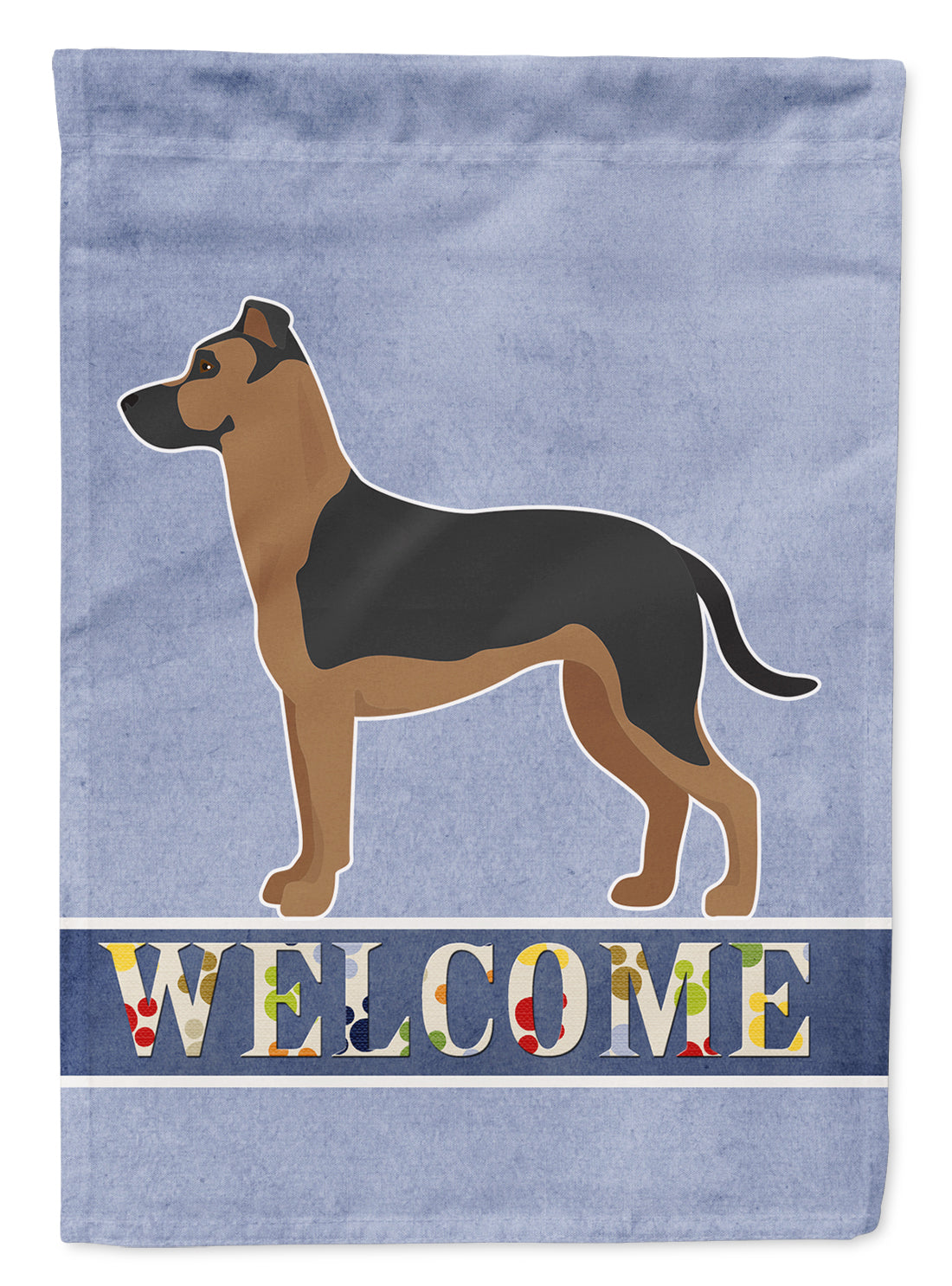Shepherd Pit Mix #1 Welcome Flag Canvas House Size CK3775CHF