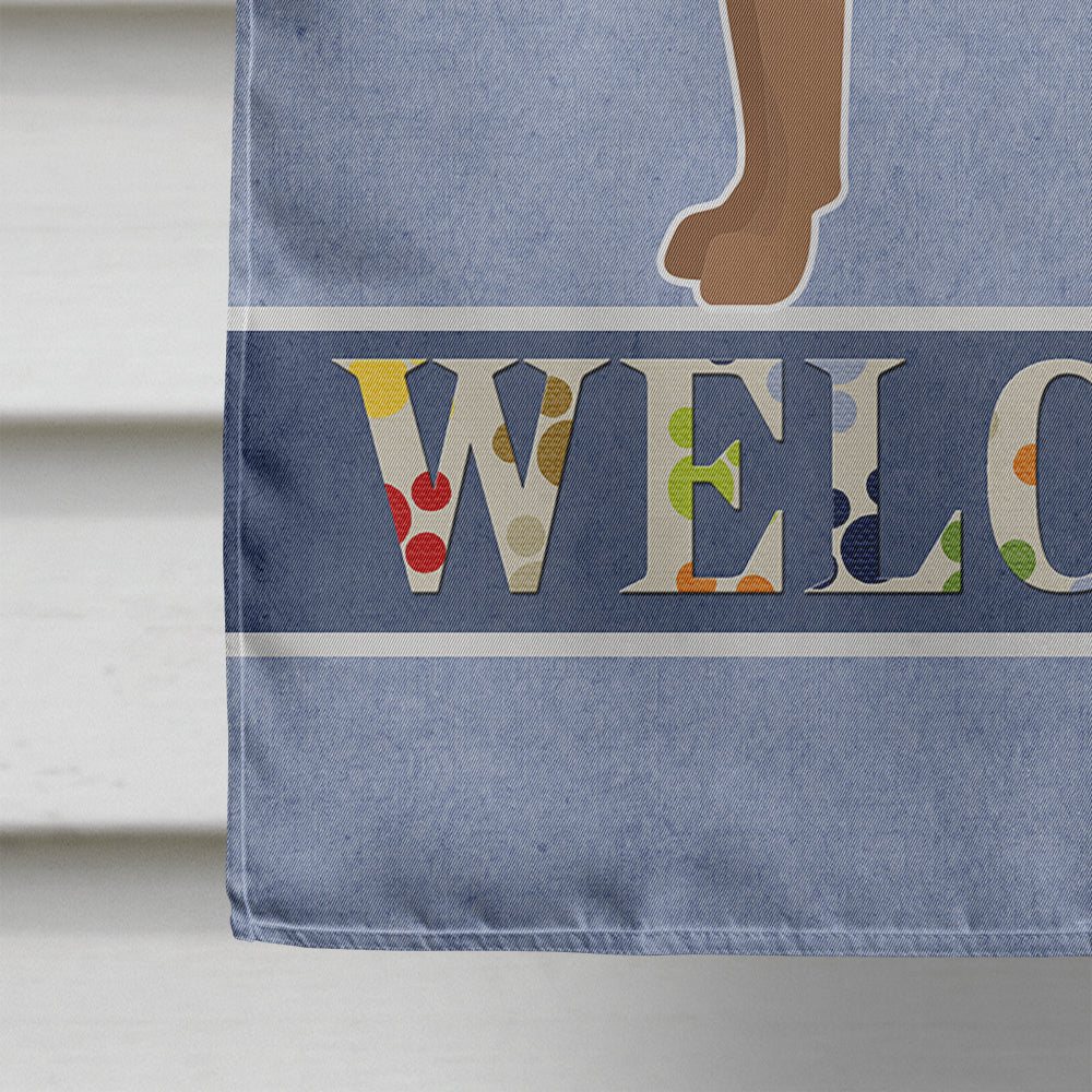 Shepherd Pit Mix #1 Welcome Flag Canvas House Size CK3775CHF