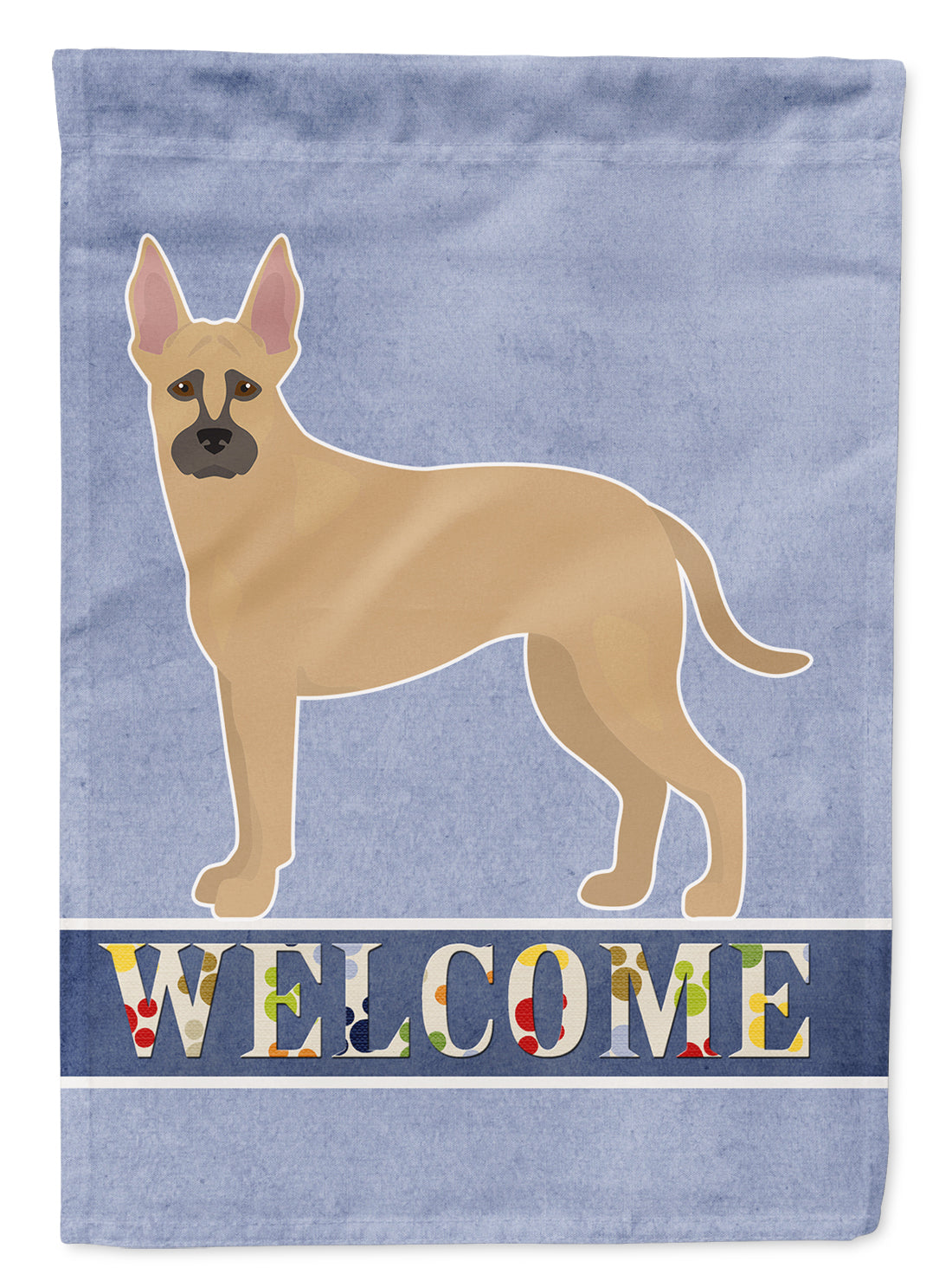 Shepherd Pit Mix #2 Welcome Flag Canvas House Size CK3776CHF  the-store.com.