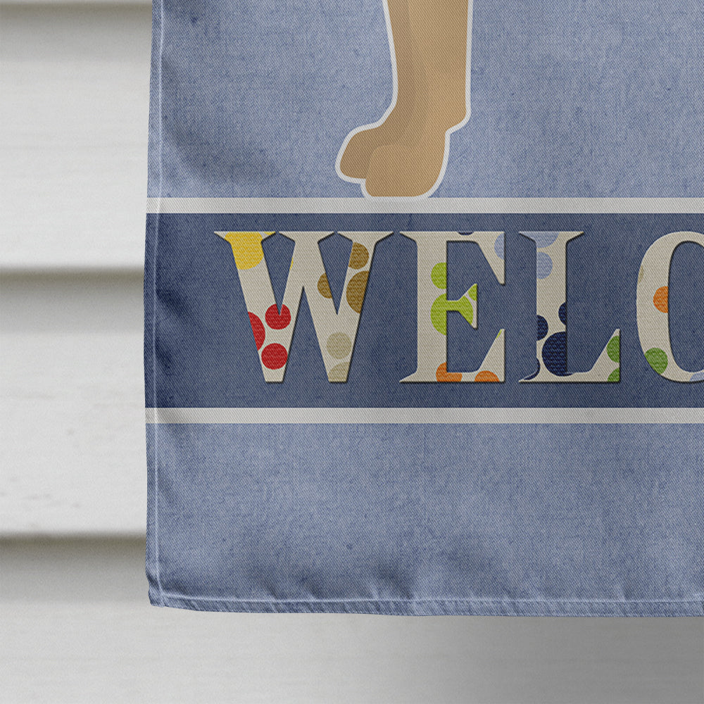 Shepherd Pit Mix #2 Welcome Flag Canvas House Size CK3776CHF  the-store.com.