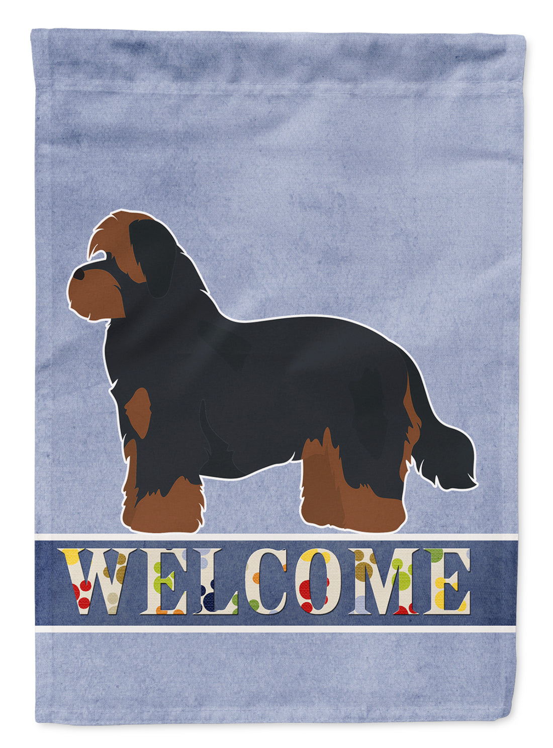 Shorkie #1 Welcome Flag Canvas House Size CK3781CHF