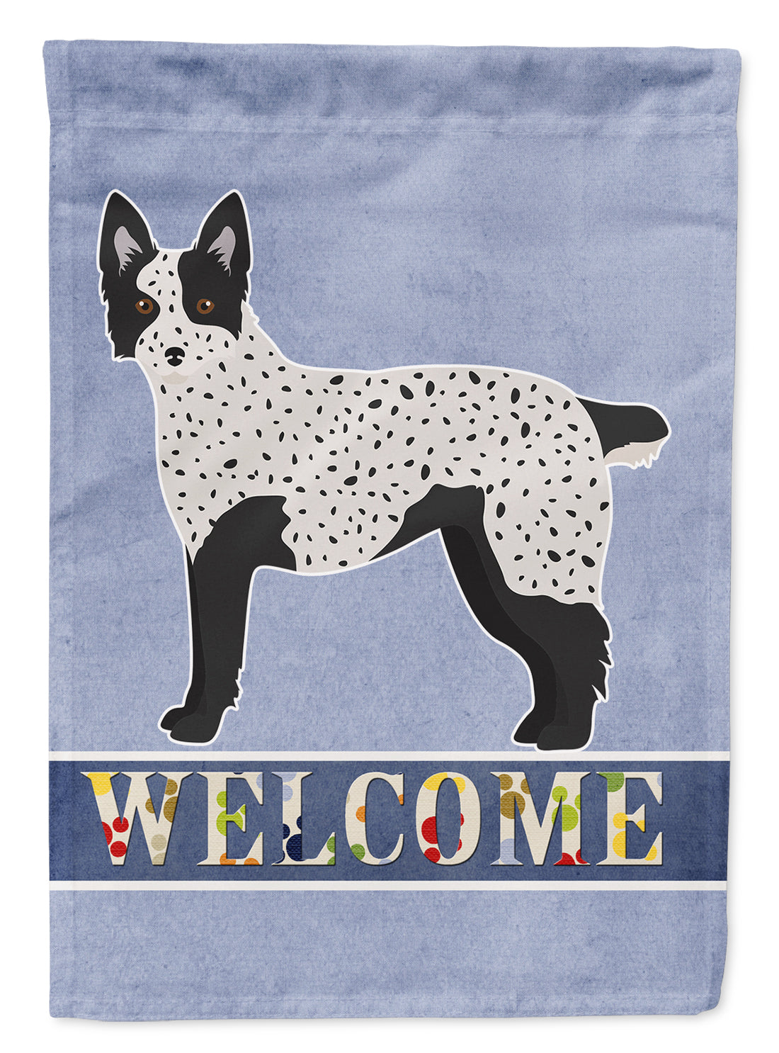 Texas Heeler Welcome Flag Canvas House Size CK3783CHF  the-store.com.