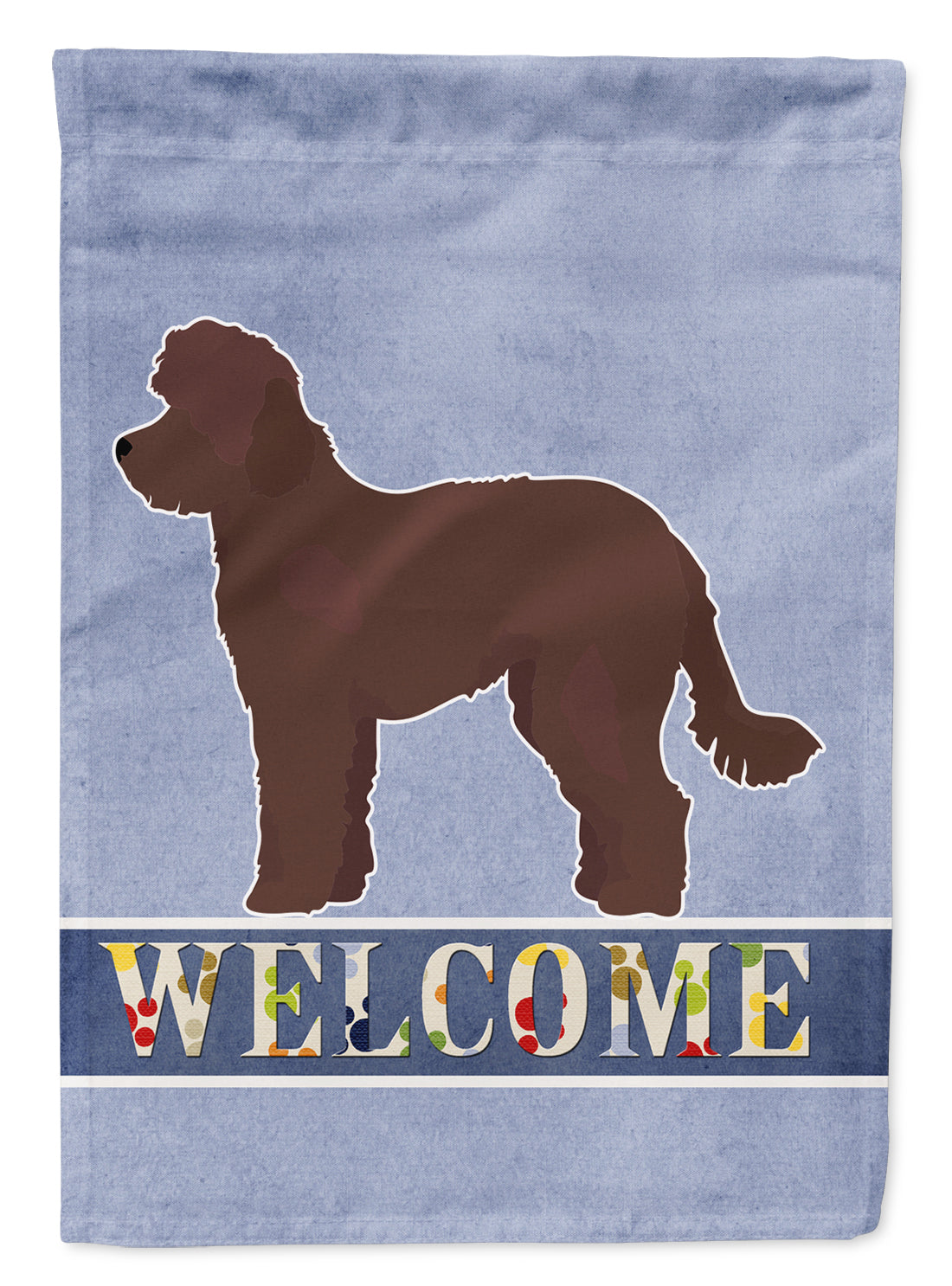 Whoodle #1 Welcome Flag Canvas House Size CK3786CHF