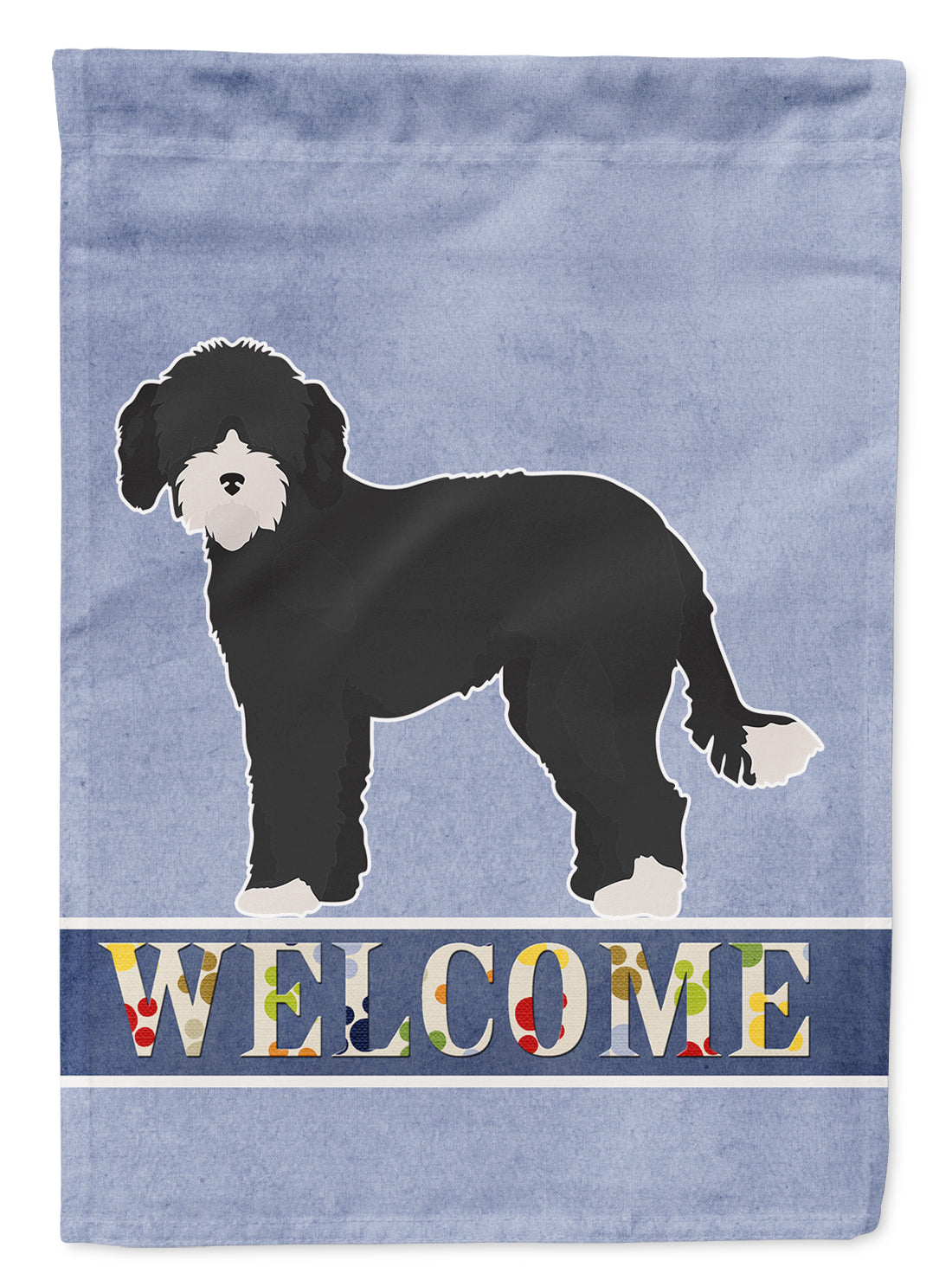 Whoodle #2 Welcome Flag Canvas House Size CK3787CHF