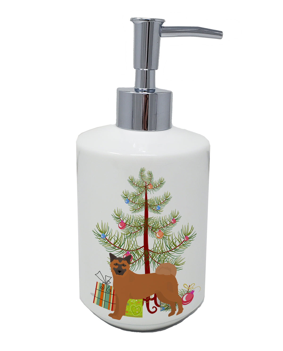 Buy this Chow Shepherd Christmas Tree Ceramic Soap Dispenser