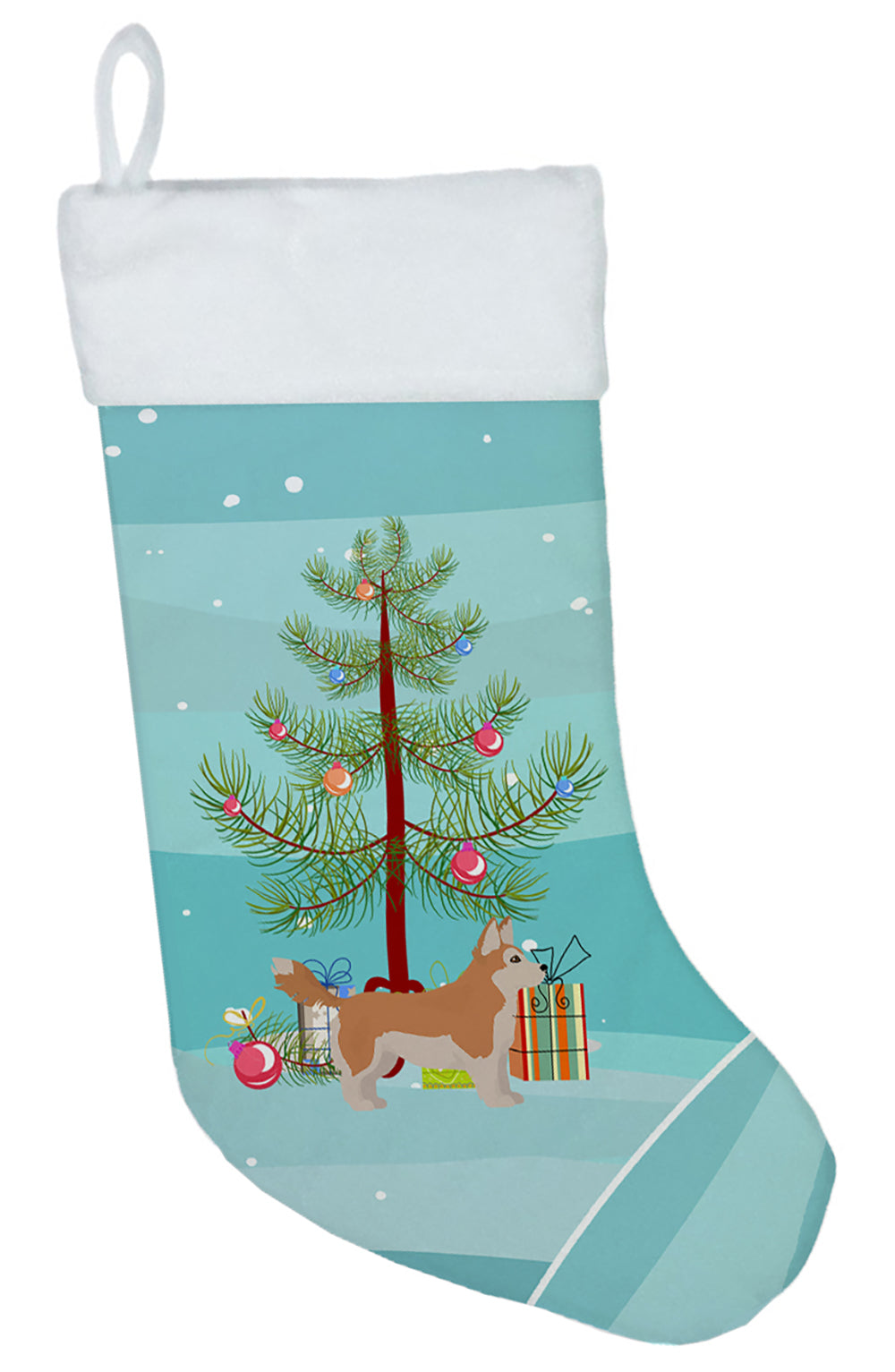 Corgi Husky Mix Christmas Tree Christmas Stocking CK3824CS  the-store.com.