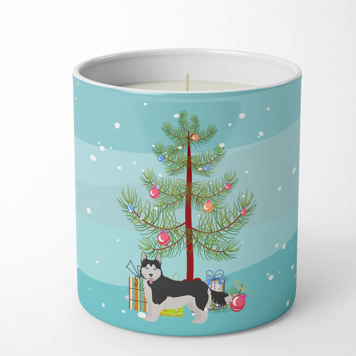 Buy this Corgi Husky Mix #2 Christmas Tree 10 oz Decorative Soy Candle
